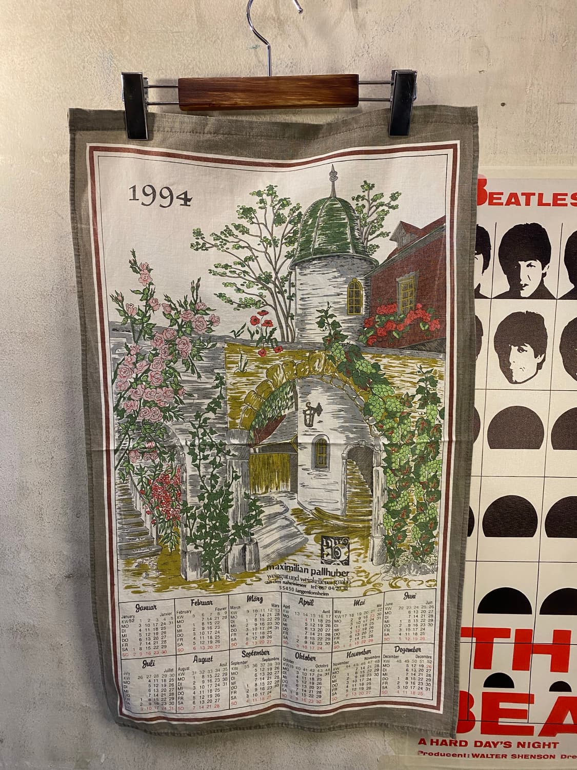 ☕️유럽 티타월 캘린더패브릭 상품이미지1