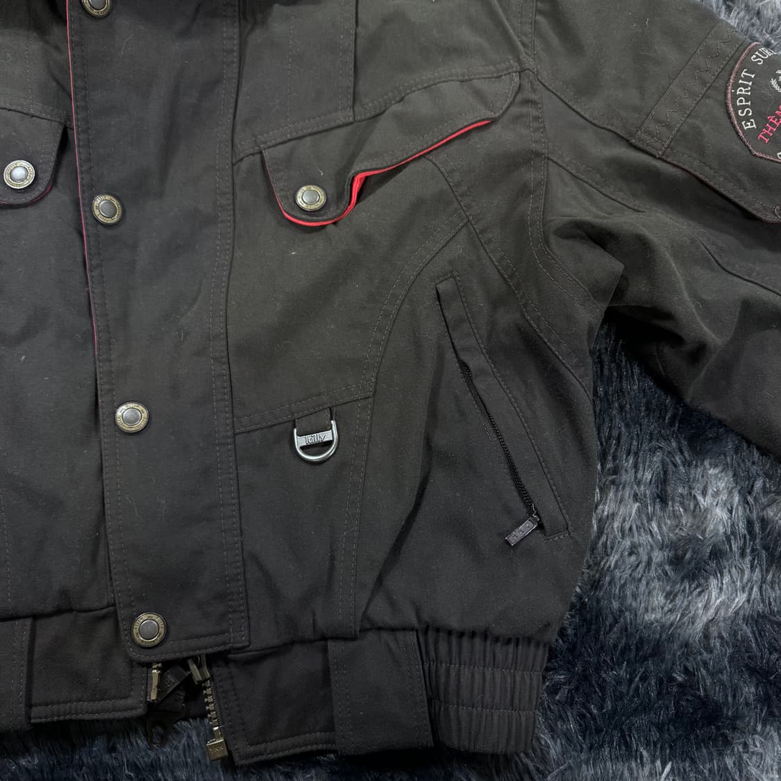 투티/0094 killy 아식스 블랙 워크 크롭 자켓 밀리터리 상품이미지7