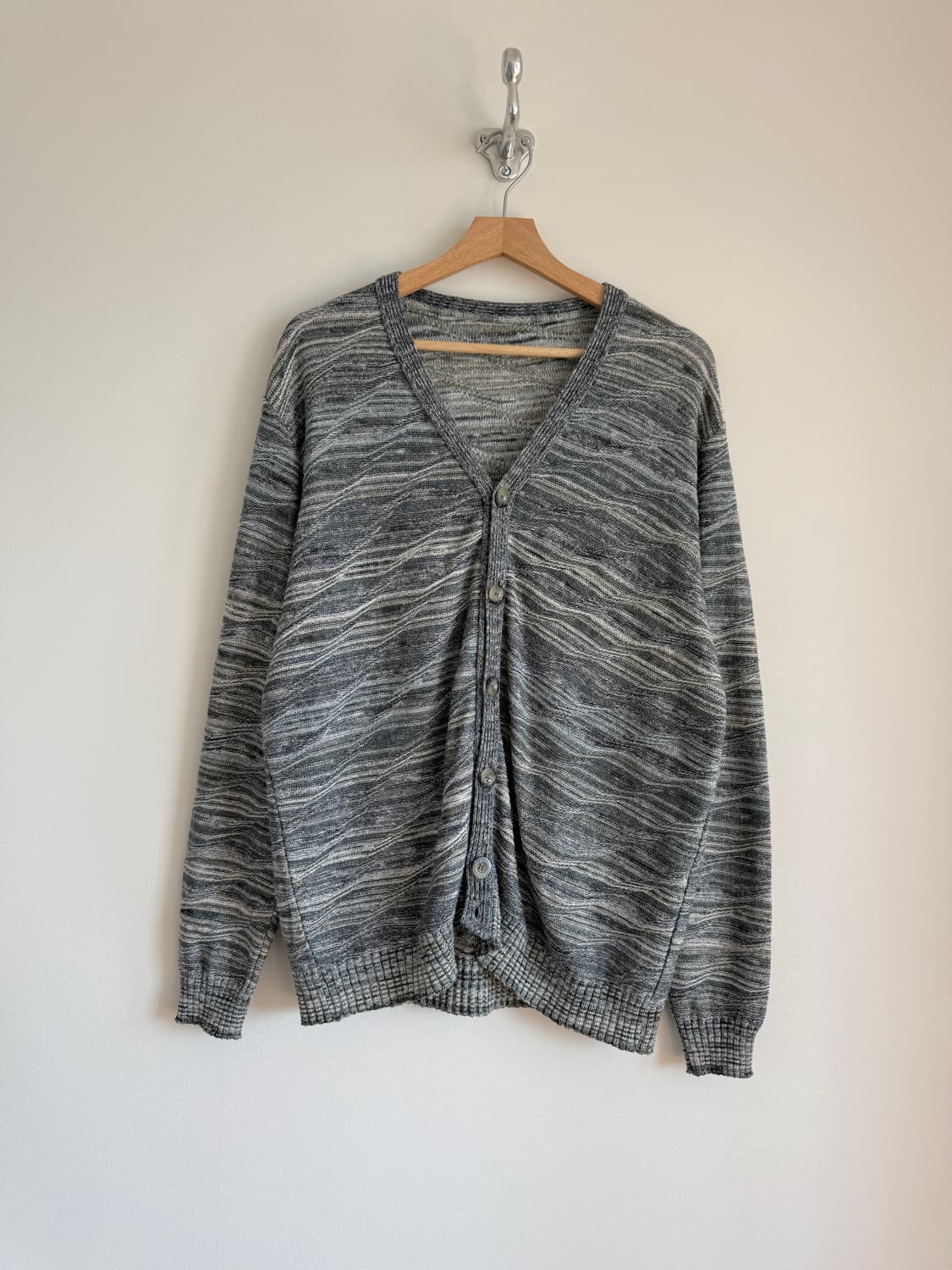 Pre owned 이태리 메이드 코튼 니트 가디건 상품이미지1