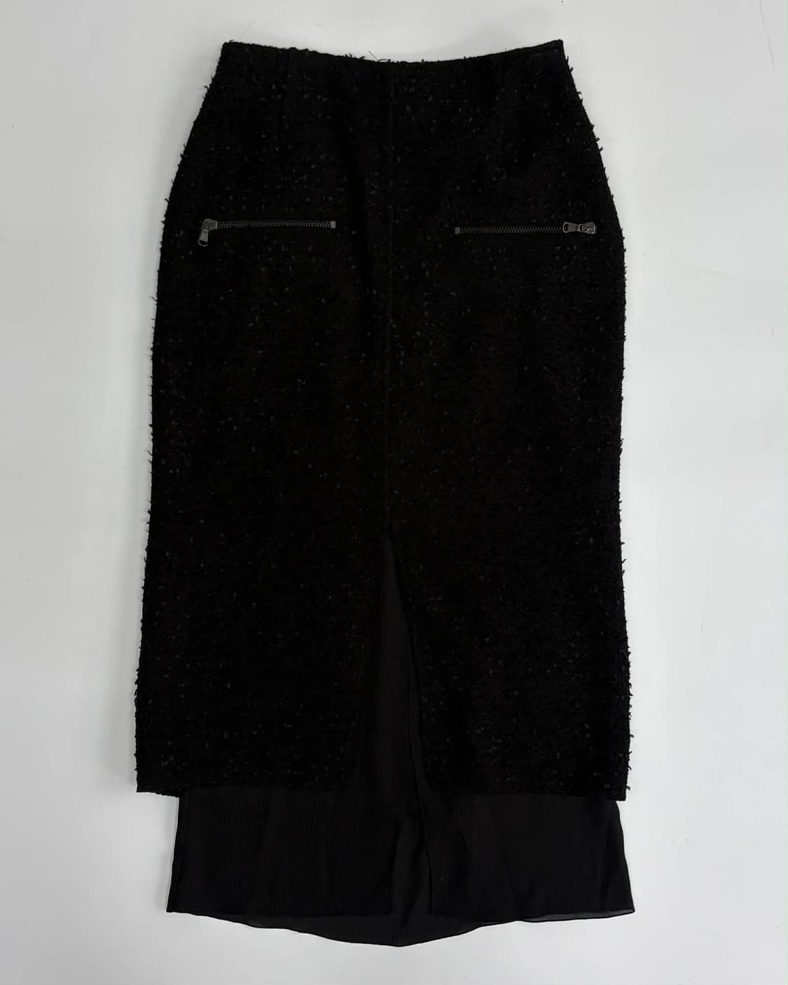 [55/66] 타임 한섬 TIME 20년신형 트위드 레이어드 쉬폰롱스커트 상품이미지2