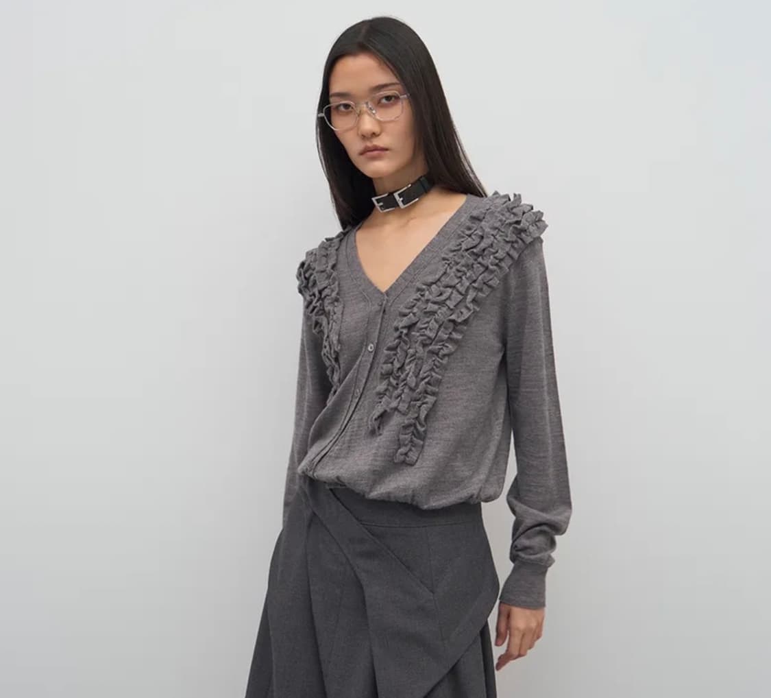 엘씨디씨 lcdc 프릴 가디건 상품이미지1