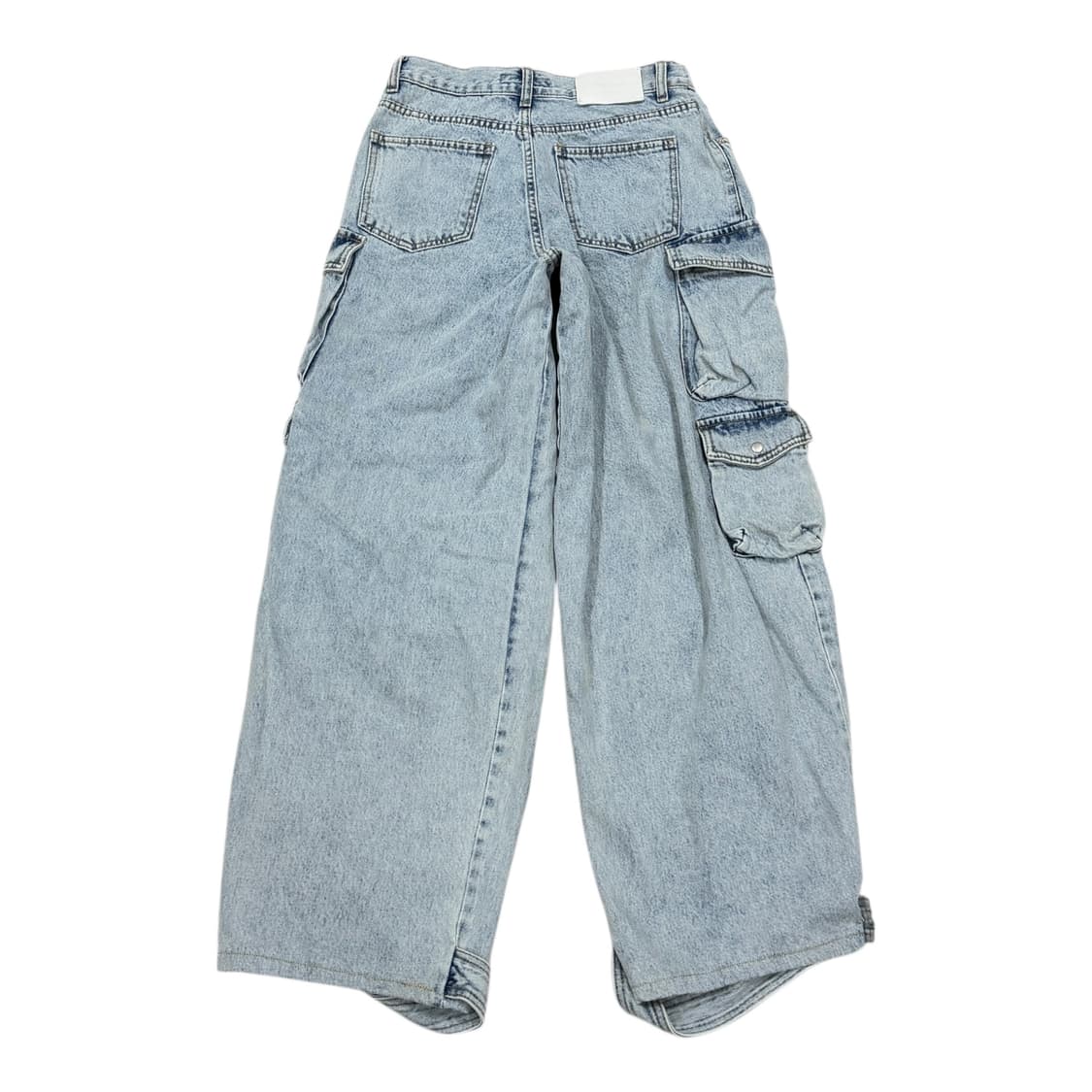 빈티지 멀티 포켓 카고 데님 팬츠 바지 S 상품이미지3
