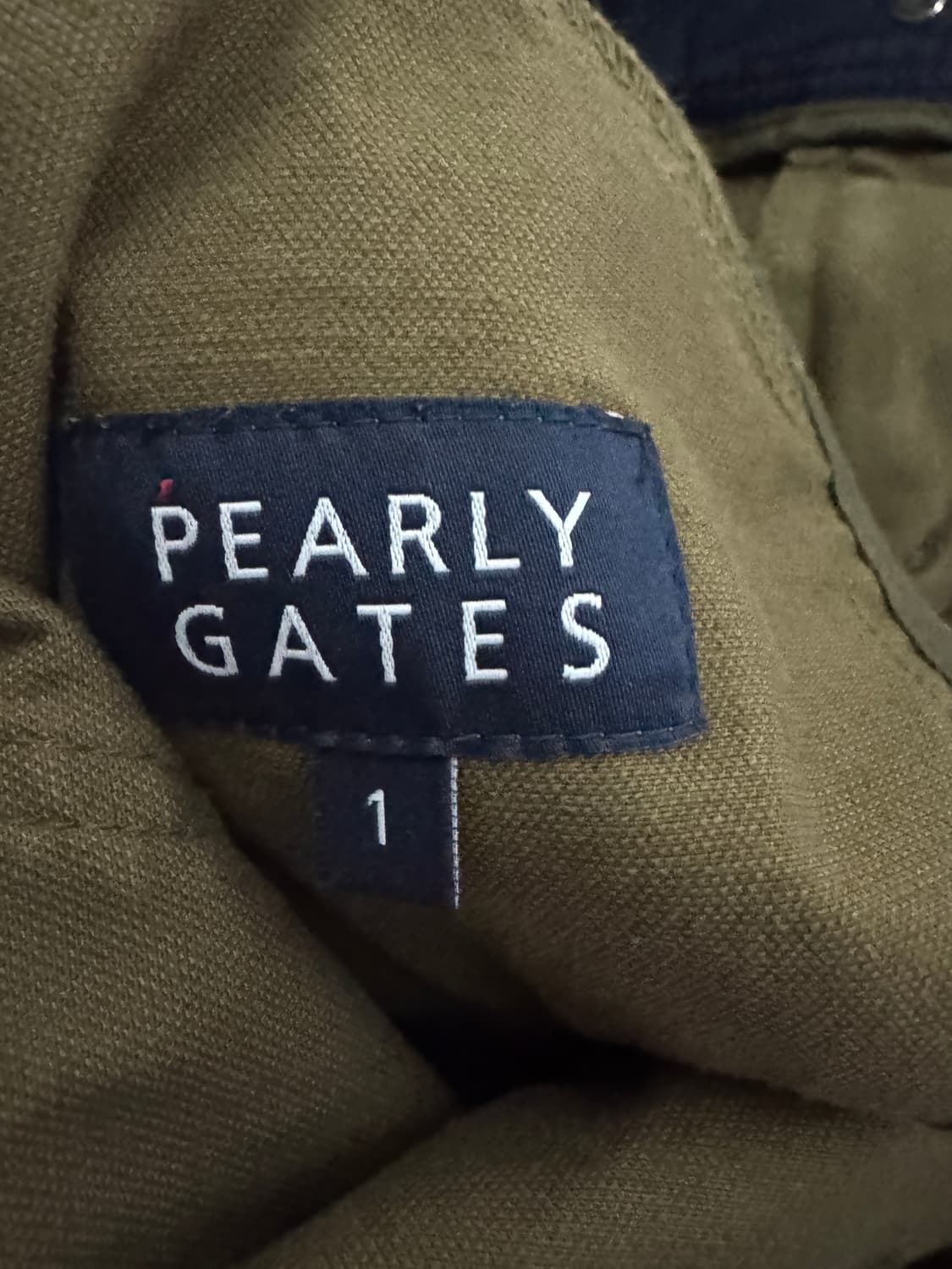 여성 파리게이츠 골프 빈티지 카키 기능성 면바지 상품이미지3