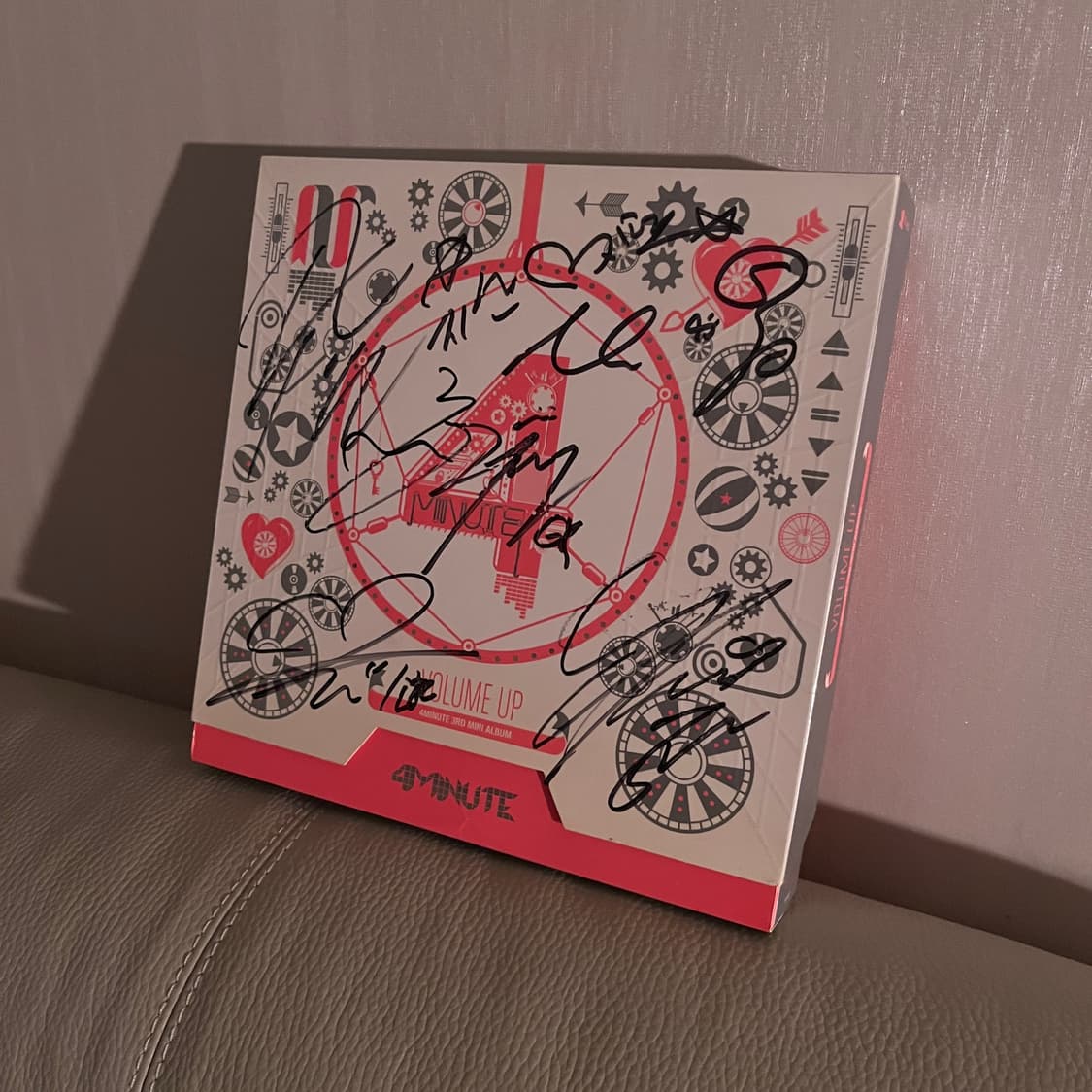 포미닛 미니 3집 VOLUME UP 멤버 전원 친필 싸인 CD 상품이미지1