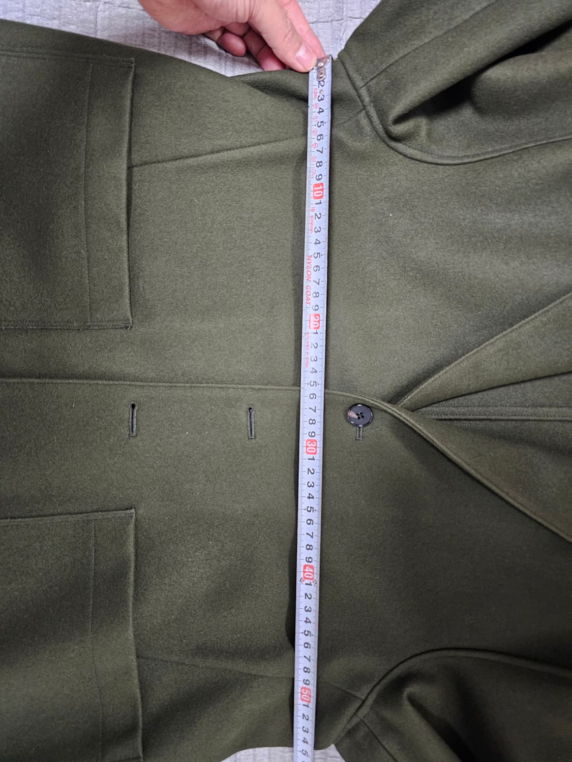 이얼즈어고 멜튼울 스포츠 자켓 카키 L 상품이미지5