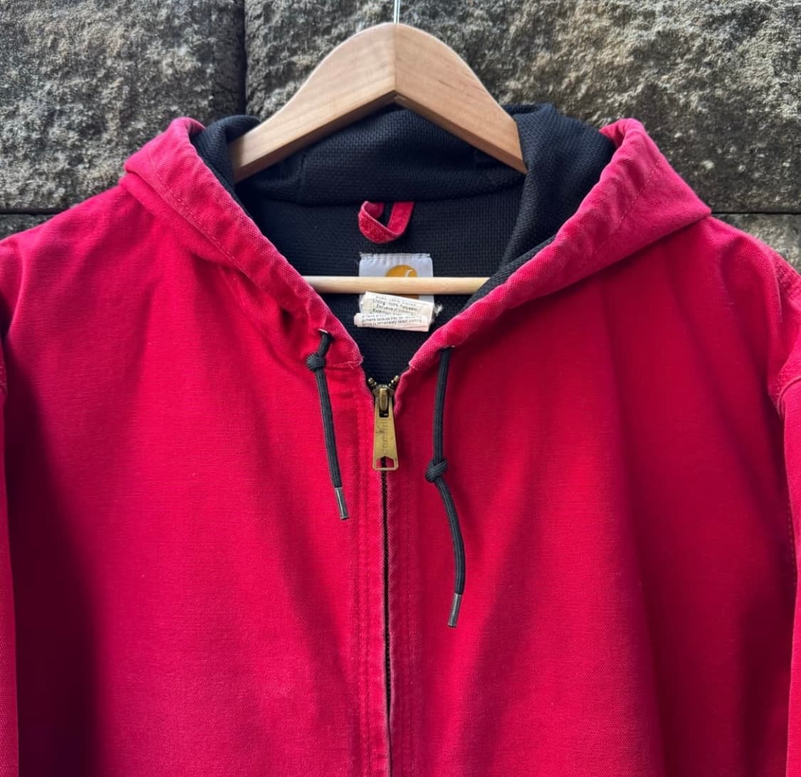 데드스탁급 00s 칼하트 액티브 자켓 레드 XL J131 red 상품이미지3