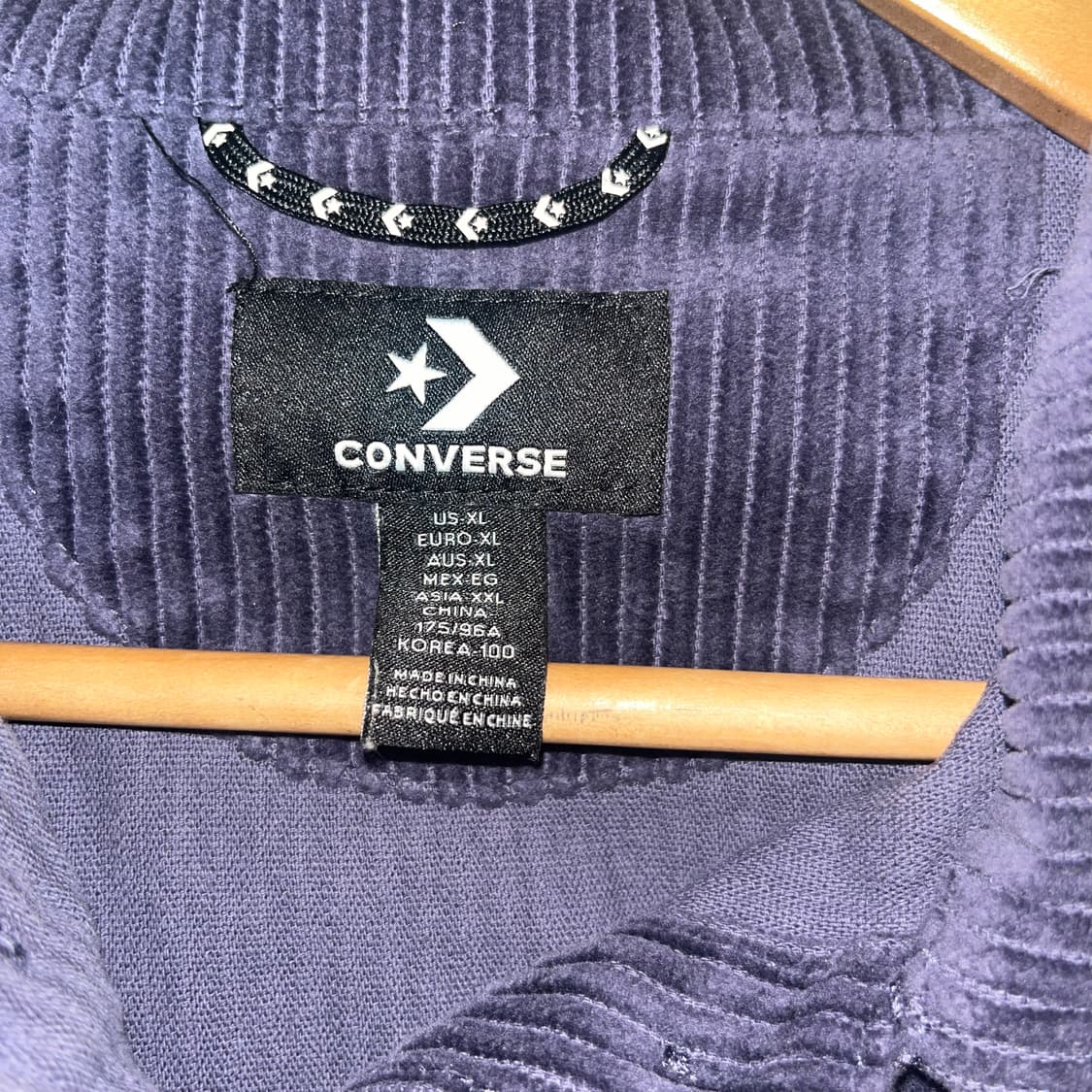 공용)컨버스 코듀로이 퍼플 자켓 100 상품이미지2