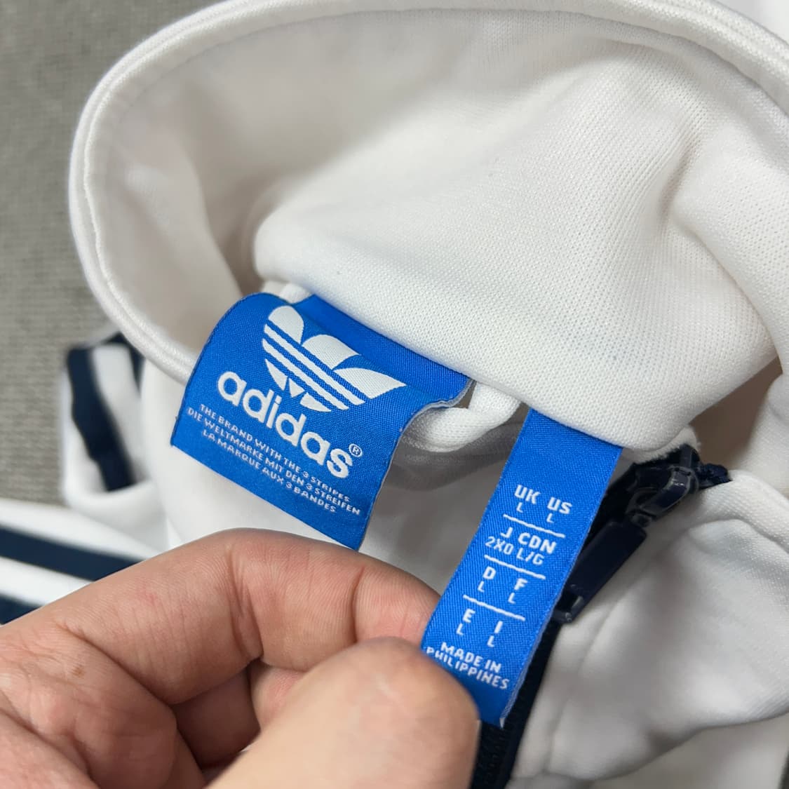 아디다스 화이트 네이비 파이어버드 져지(L) 상품이미지2