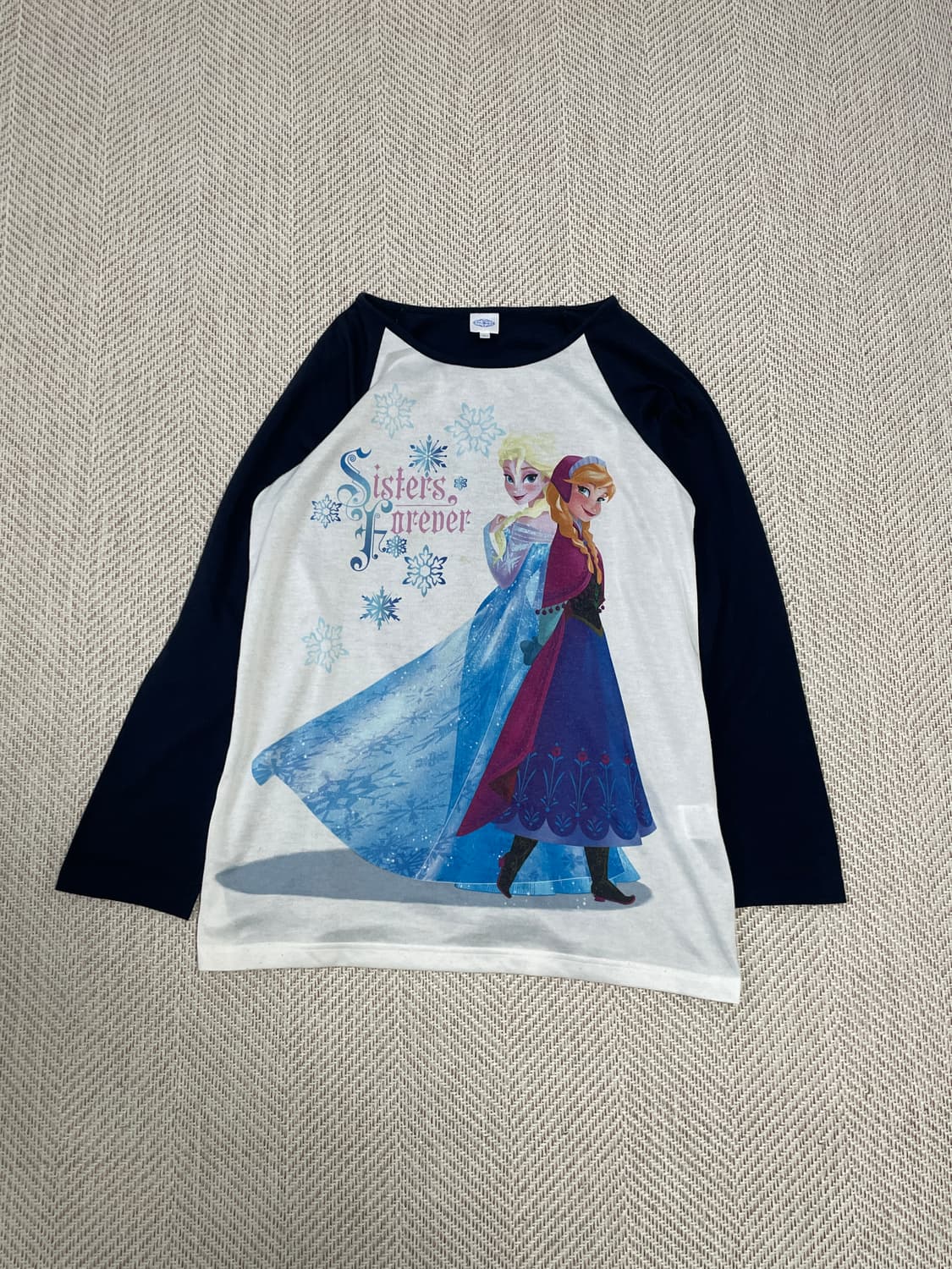 디즈니 엘사 x 안나 포트레이트 래글런 티셔츠 J03509 상품이미지1