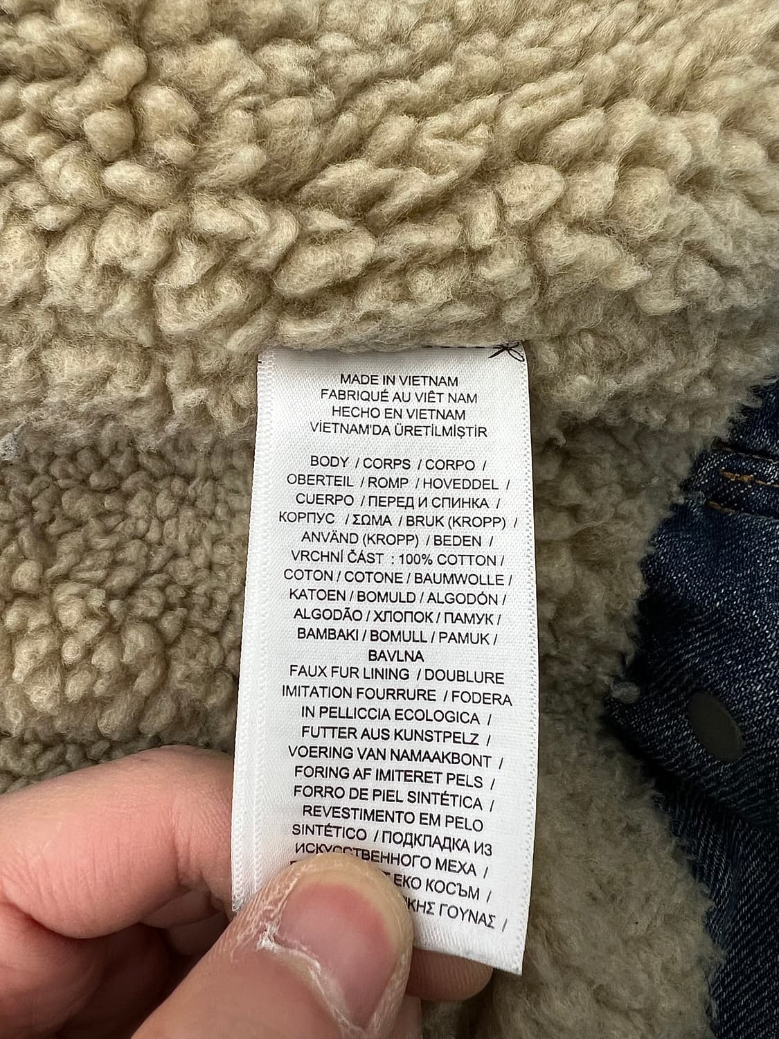 폴로 랄프로렌 덩가리 성조기 쉐르파 데님 트러커 자켓 상품이미지9