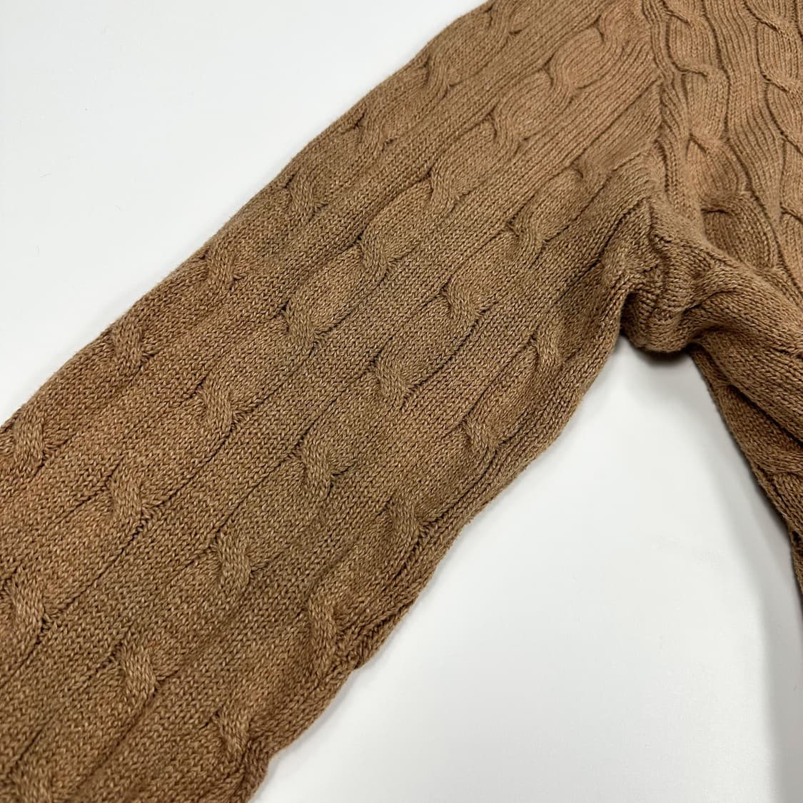 폴로 랄프로렌 포니 베이지 꽈배기 케이블니트 (XXL) 상품이미지5