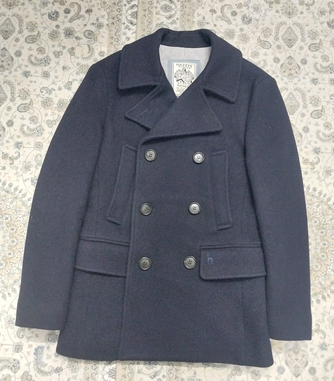 헤지스 네이비 더블 피코트 95 상품이미지1