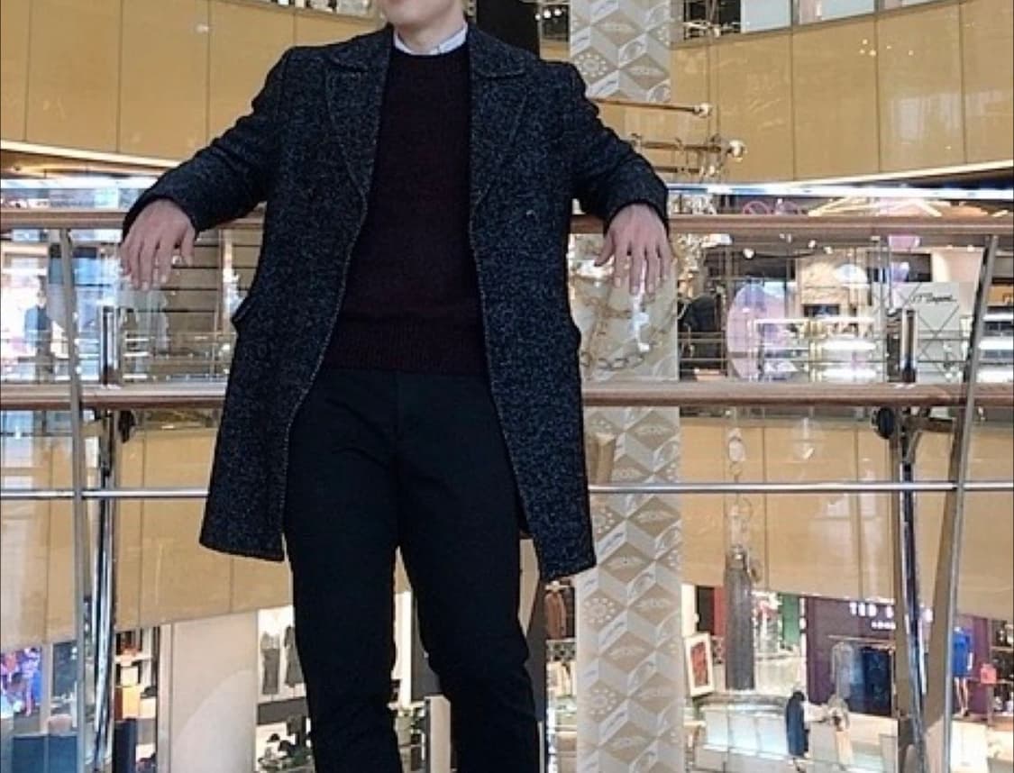 마시모두띠남성헤링본코트 상품이미지1