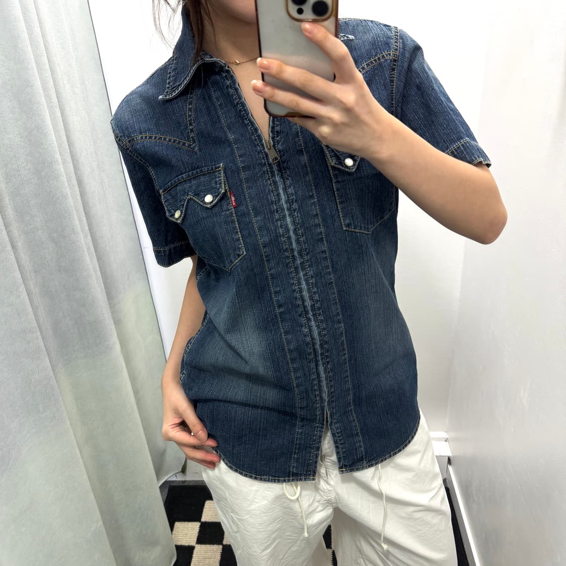 리바이스 레드탭 데님 반팔셔츠  상품이미지1