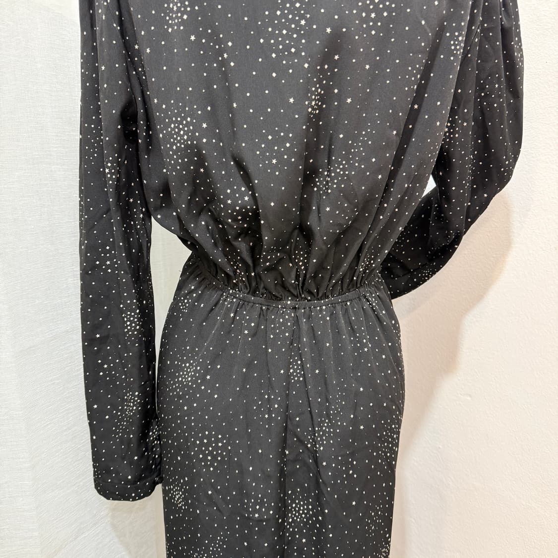 leau셔링 드레이핑 꼬임 블랙롱원피스 하객원피스 3721 상품이미지4