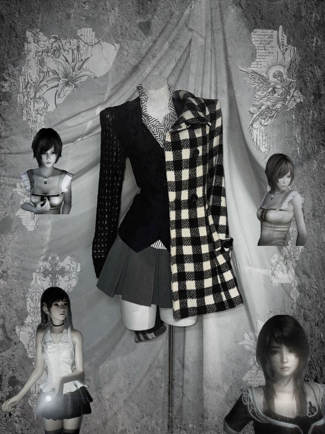 무채색 데일리 공겜여주 코디세트  상품이미지1