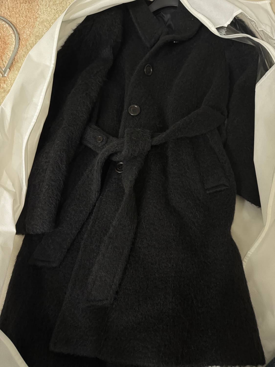 아모멘토 알파카 코트 24fw 상품이미지3