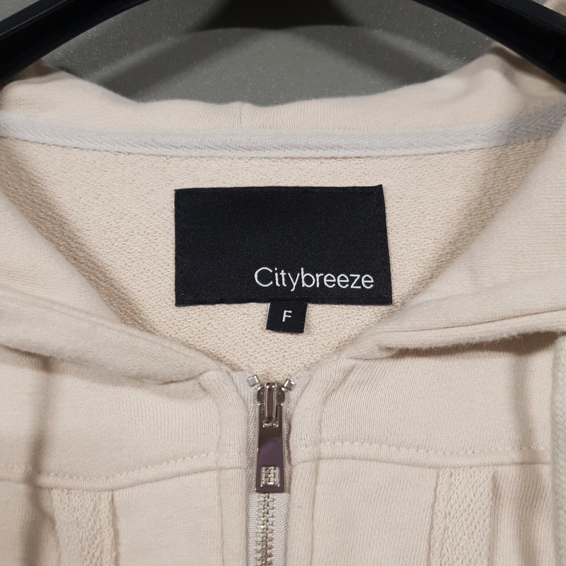 여성 F) 시티브리즈 신형 22FW 더블지퍼 후드집업 자켓 라이트 베이지 상품이미지3