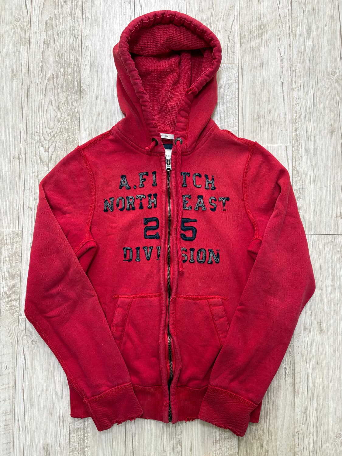 아베크롬비 후드집업 레드 L 상품이미지1