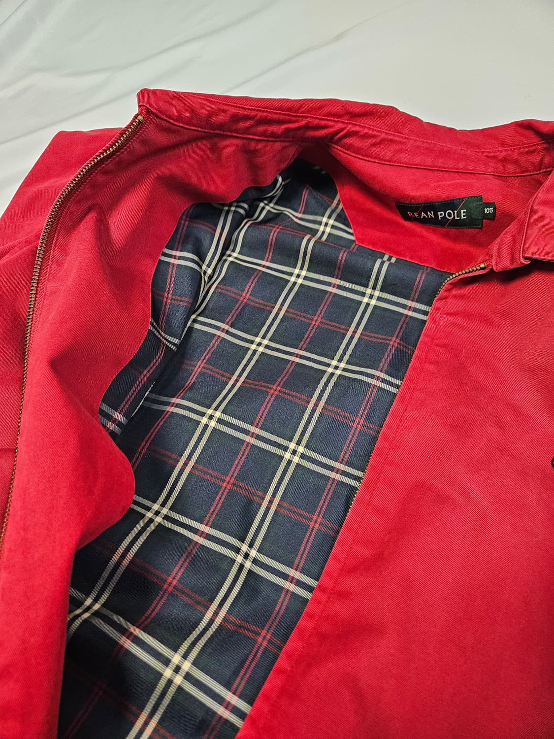 빈폴 바라쿠다 코튼 워크자켓 덱 캔버스 블루종 레드 빈티지 105 상품이미지6