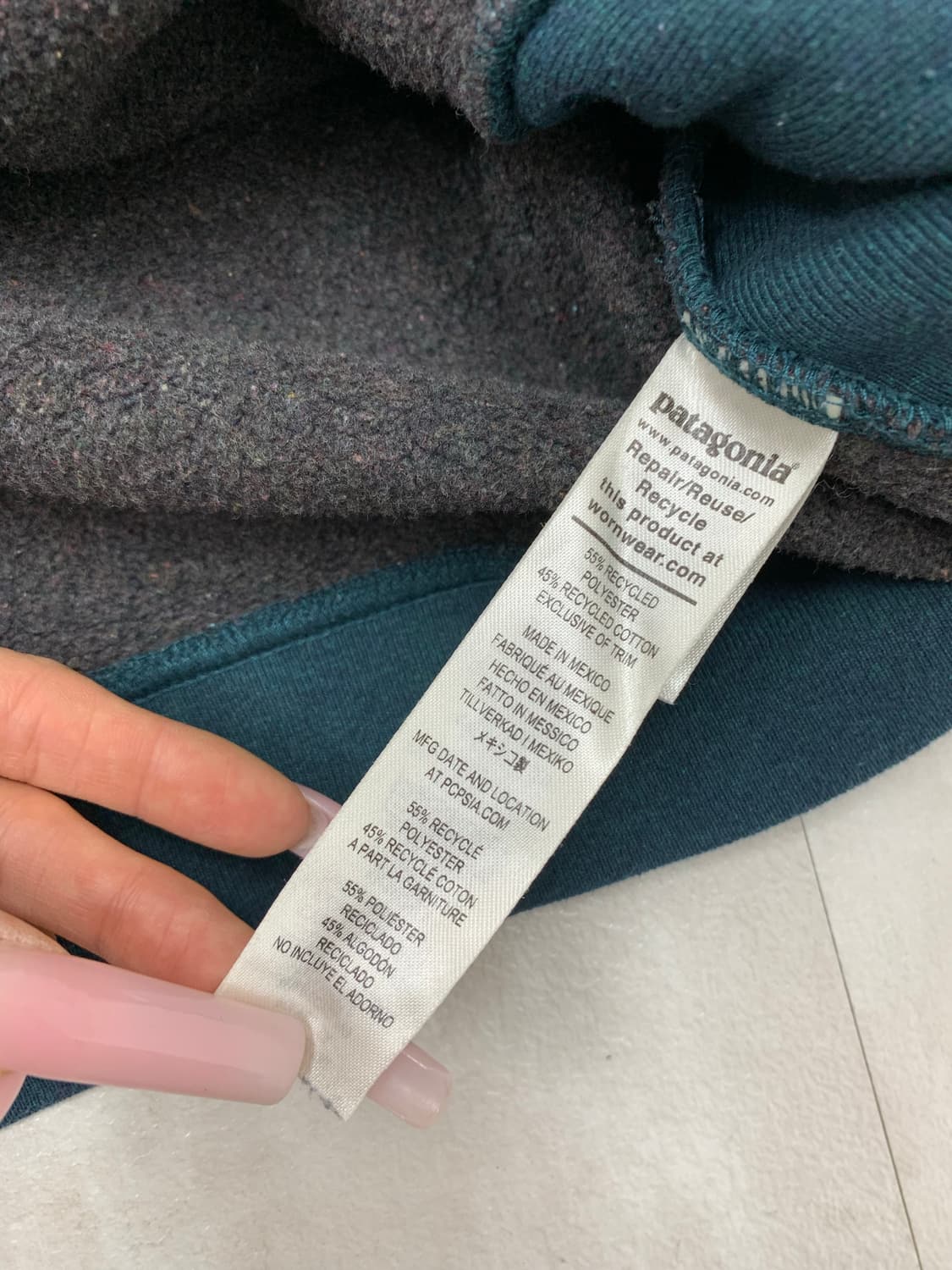 파타고니아 청록 맨투맨 #623 상품이미지5