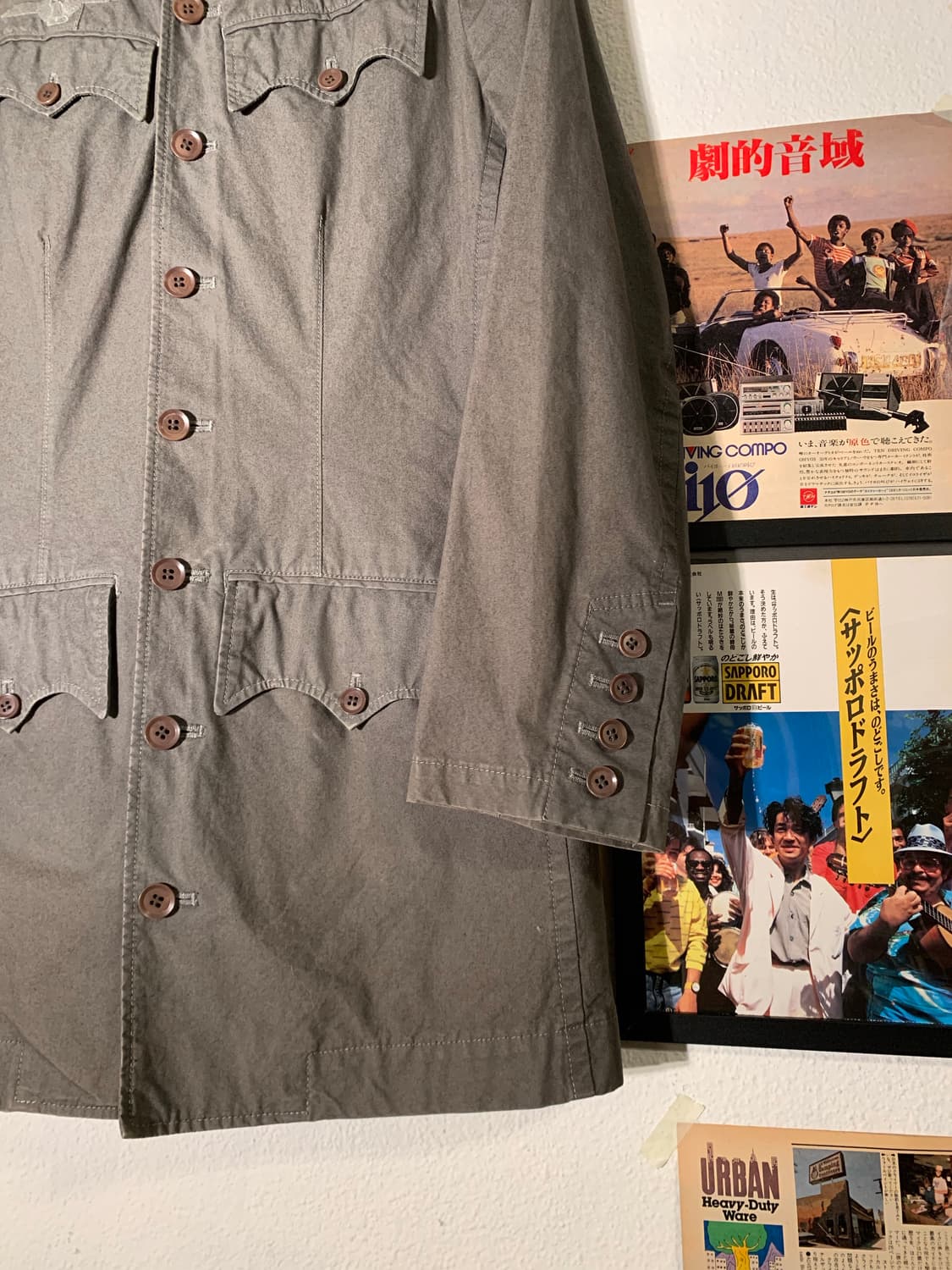 요지야마모토 레드 라벨 밀리터리 셔츠자켓 상품이미지2