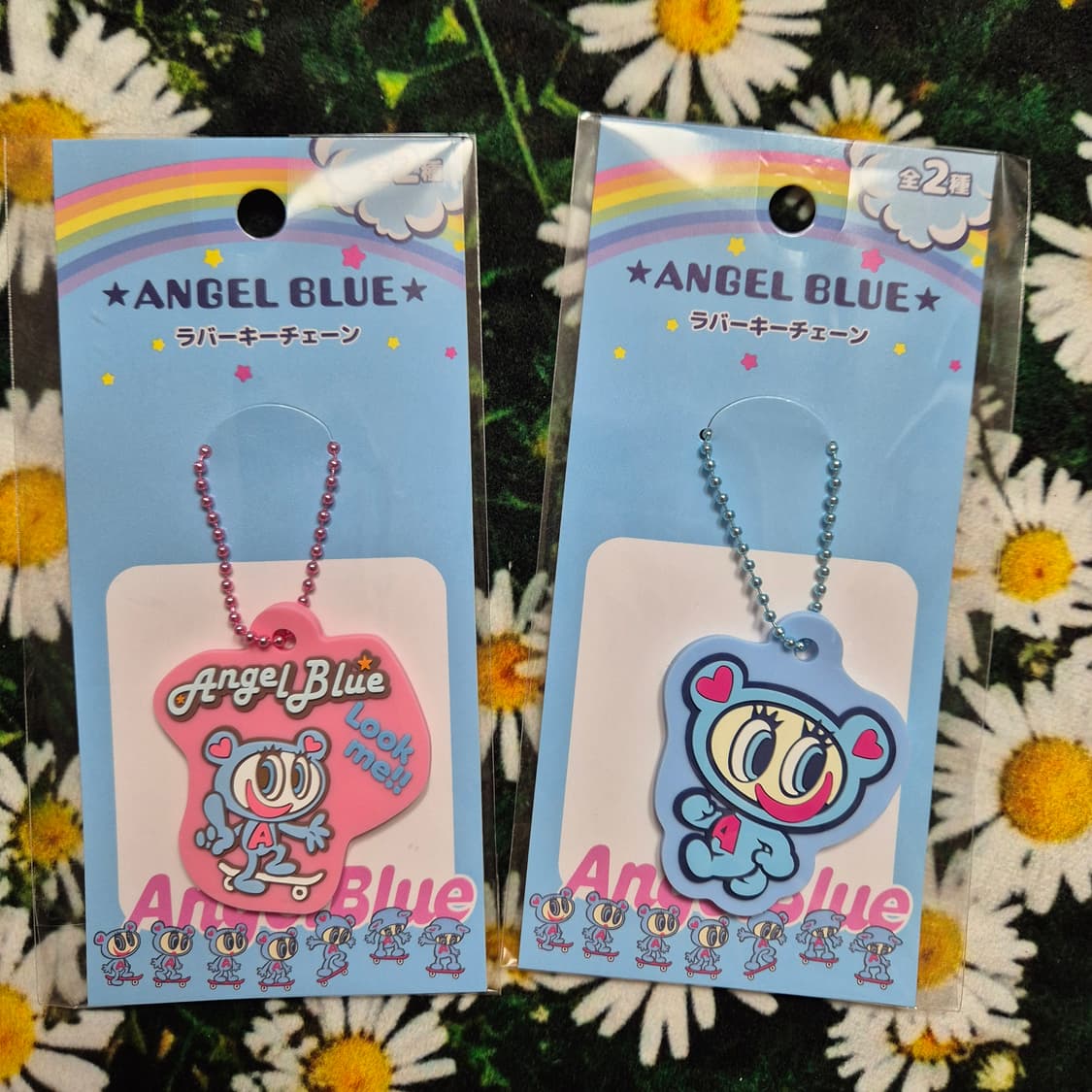 ANGEL BLUE 엔젤블루 러버 키체인 백참 새상품 상품이미지1