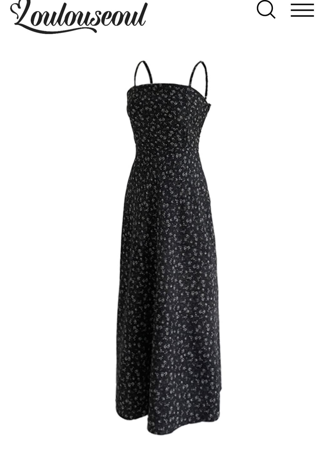 루루서울 Feel Pretty Flower Dress 블랙 상품이미지1