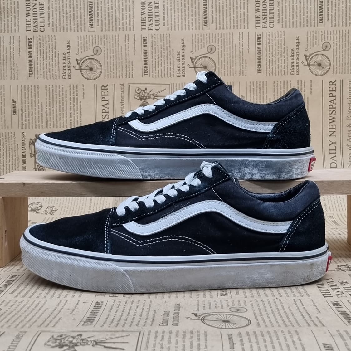 반스 올드스쿨 검흰 남성스니커즈 275 상품이미지1