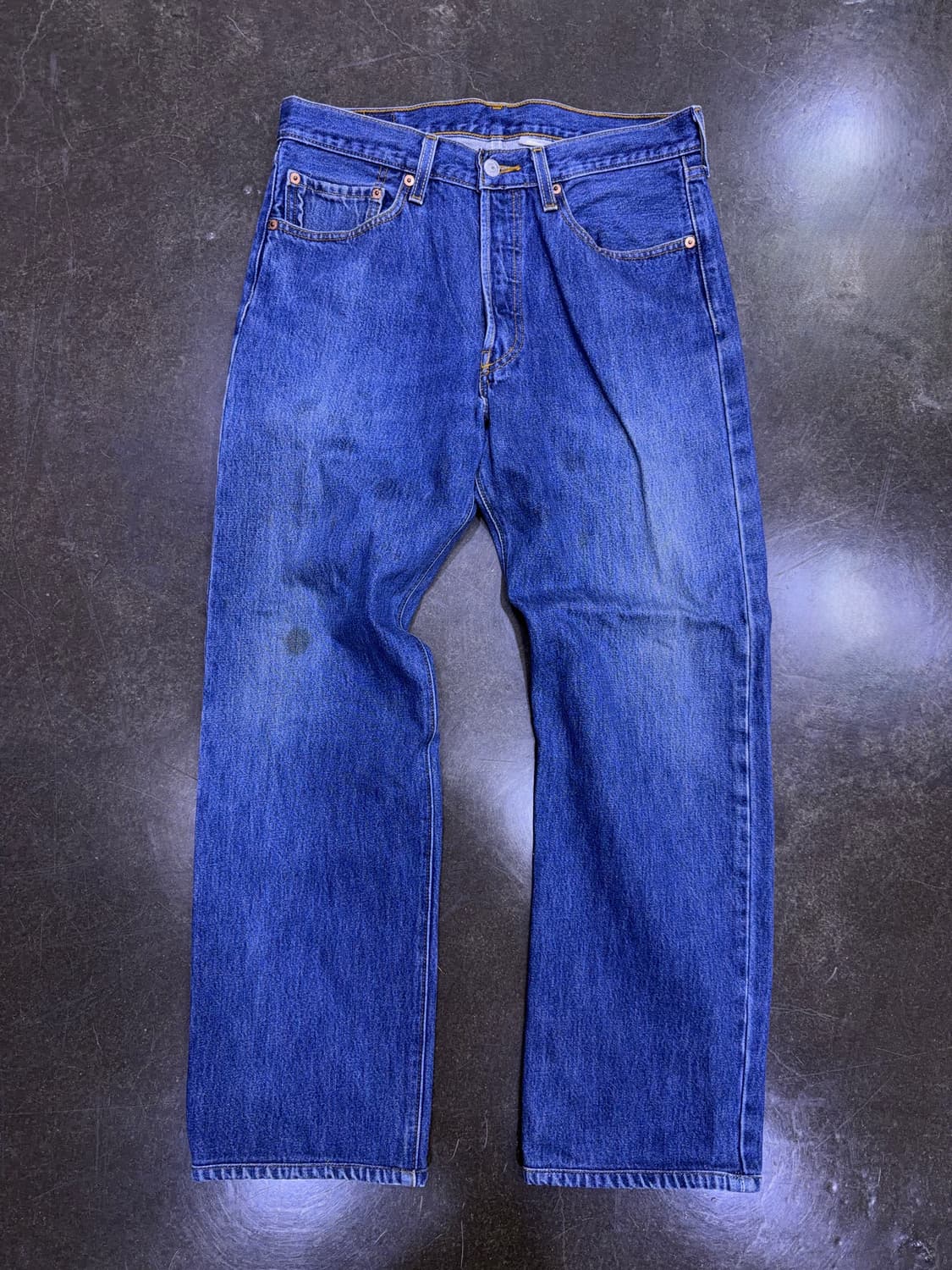 리바이스 501 00's 레귤러핏 빈티지 워싱 지퍼 커스텀 데님팬츠 33 상품이미지1