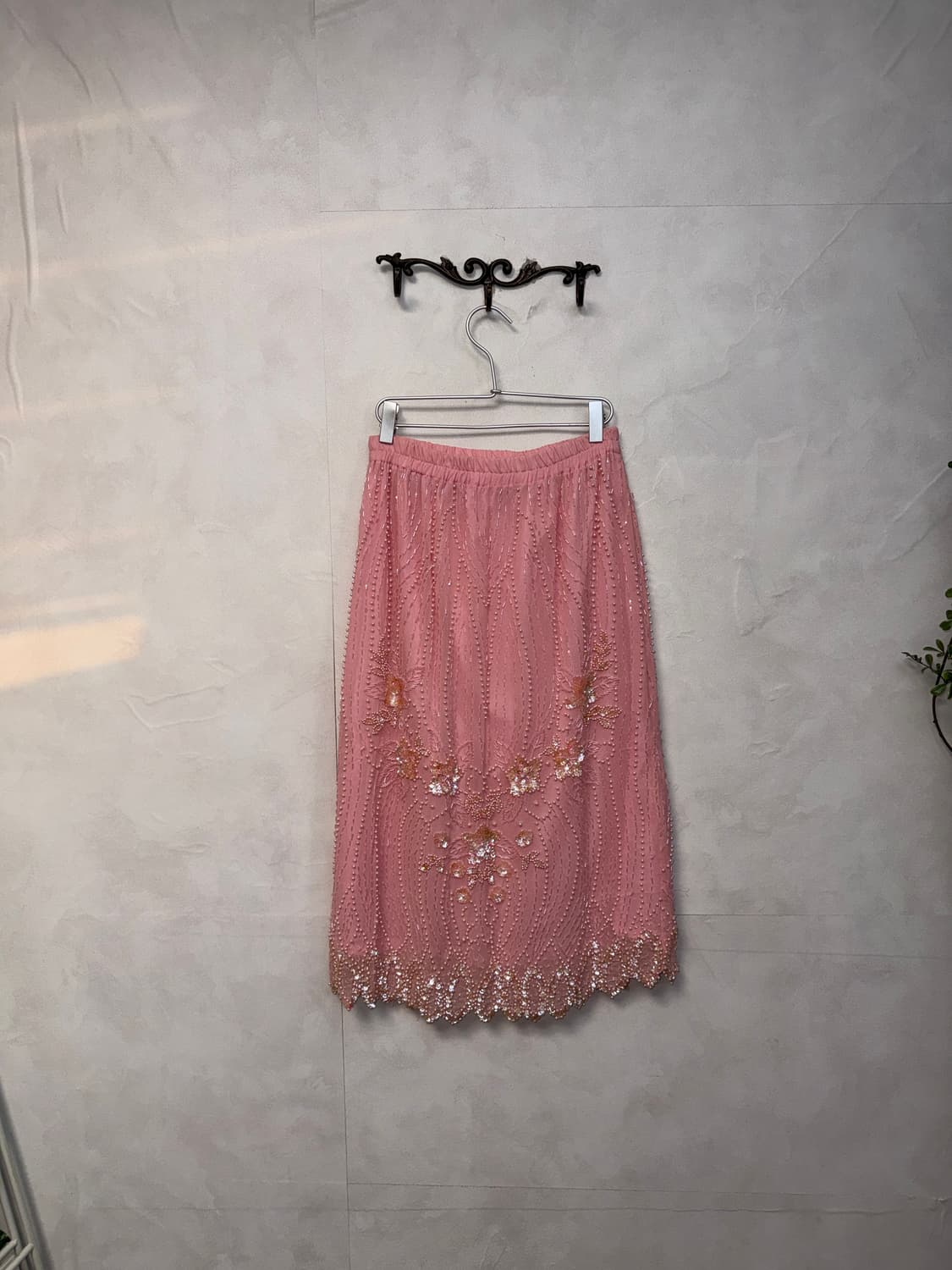 Baby pink fairy beads flower skirt 상품이미지5