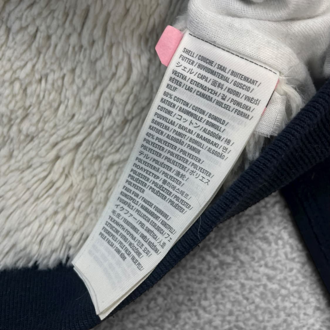 아베크롬비 스펠 로고 울프죠 후드퍼 집업 네이비 상품이미지5