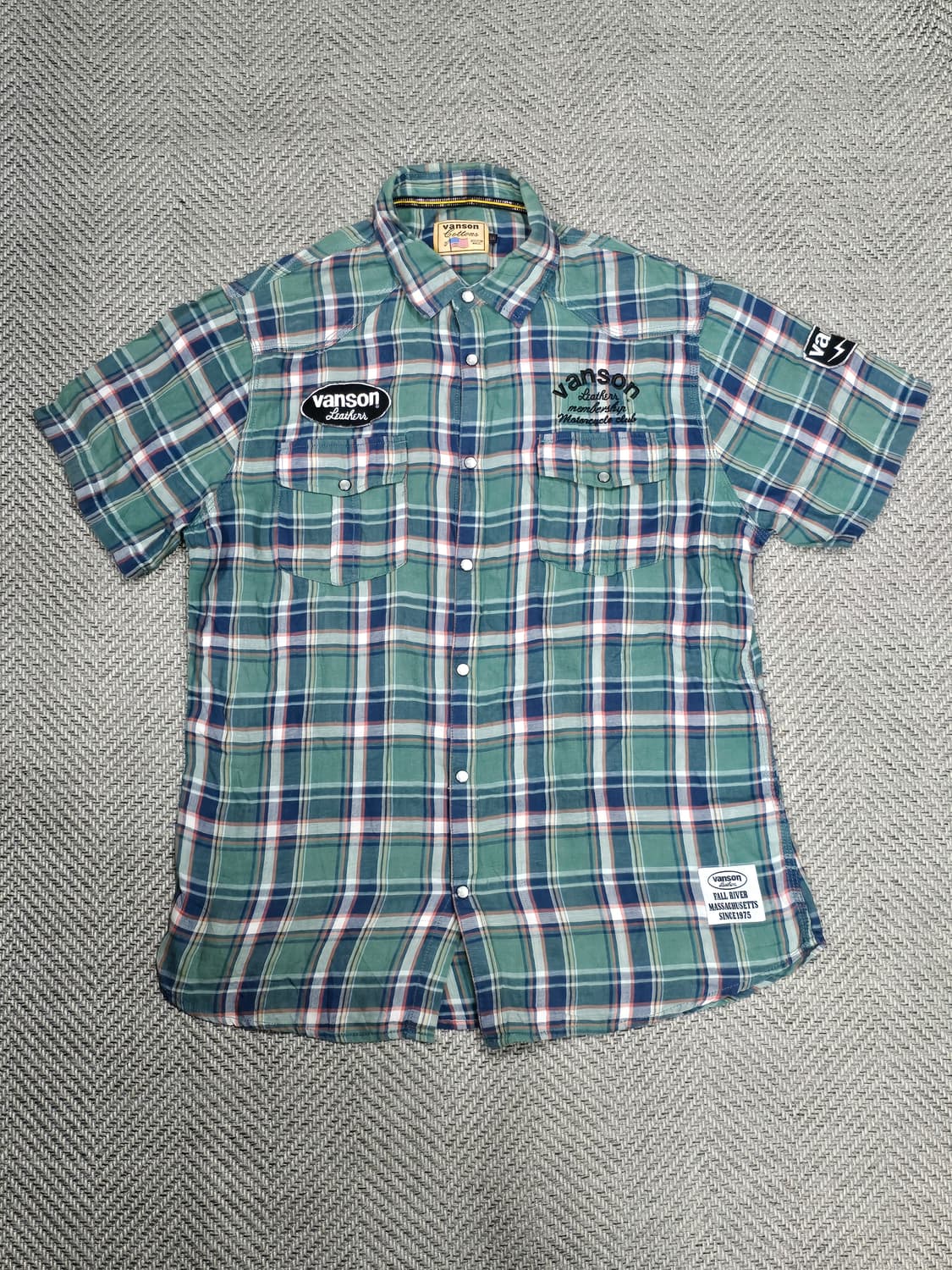 Vanson Leathers 웨스턴 반팔셔츠 L 상품이미지2
