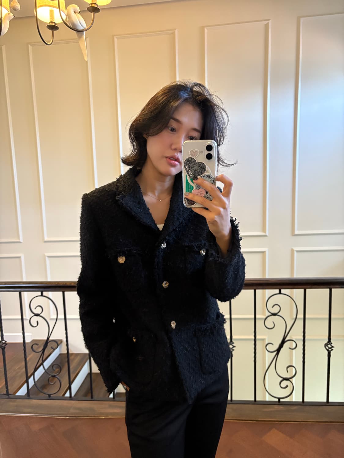 오르 골드버튼 자켓 상품이미지4