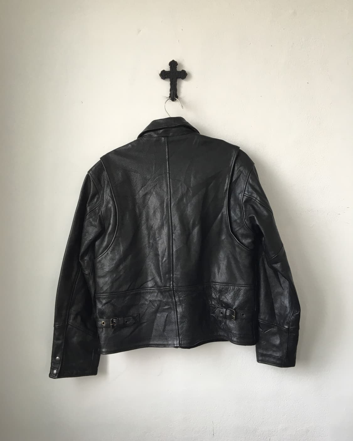Over fit leather jacket 상품이미지3