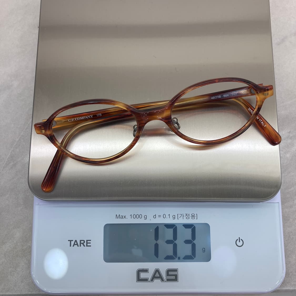 D85 C.P.COMPANY 유광 하바나 오벌 뿔테 안경 상품이미지8