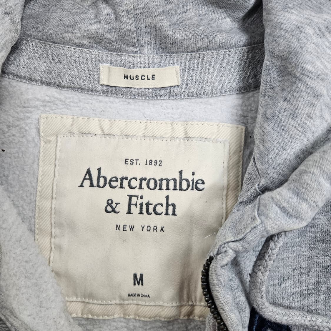 아베크롬비 아치 로고 후드 집업 M 상품이미지6