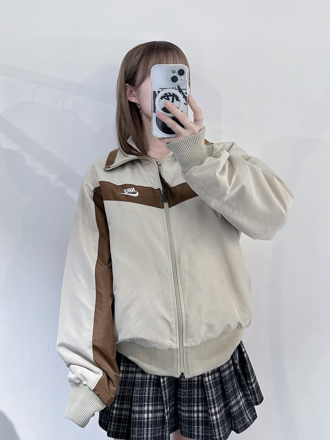 나이키 00‘s 브라운 스우시 윈드 트랙탑 상품이미지1