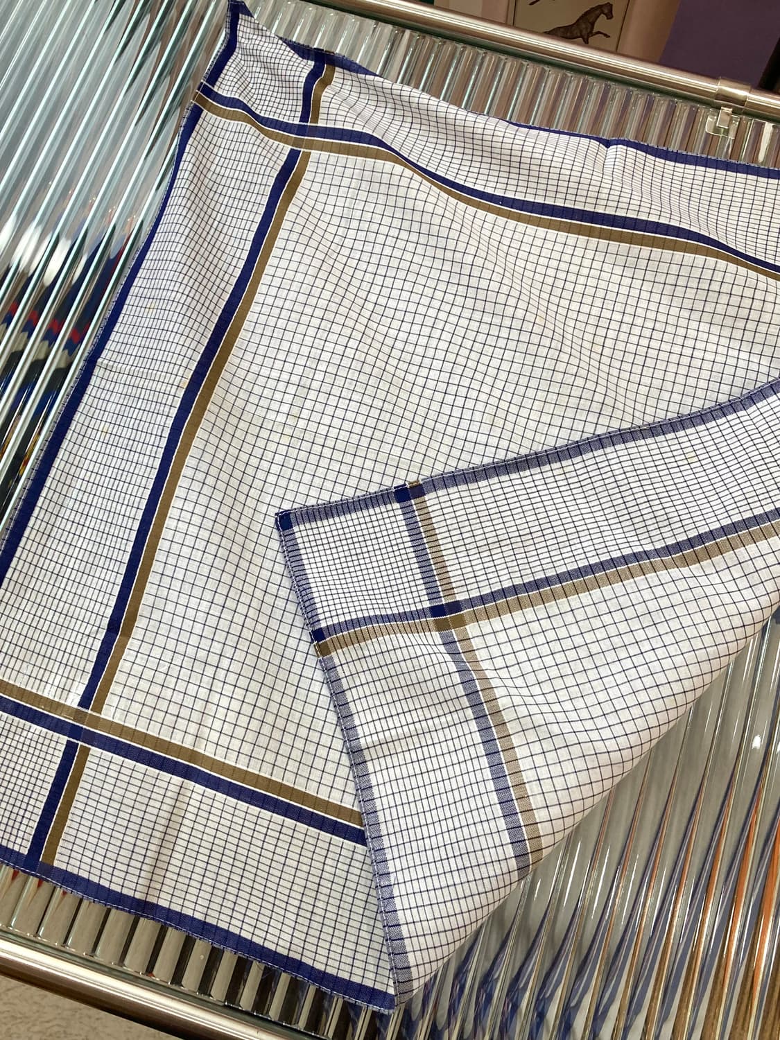 빈티지 체크 손수건 상품이미지3