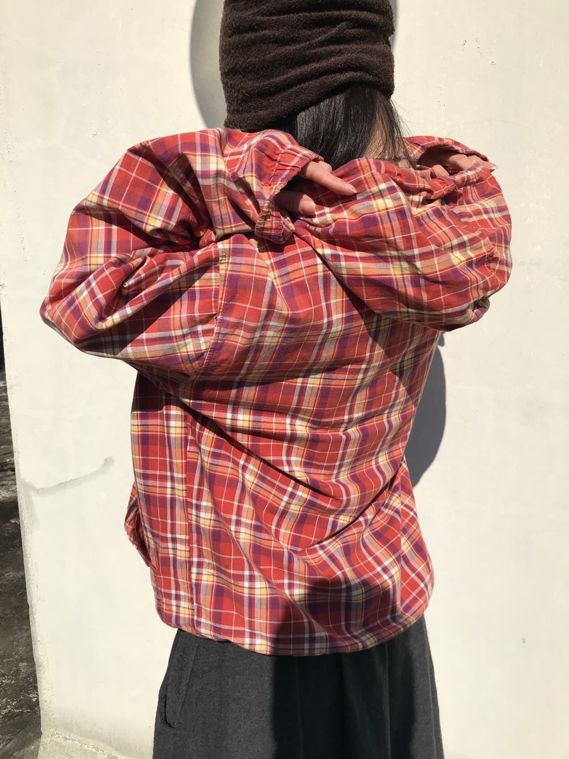 Benetton Formula1 체크 후드 집업 상품이미지4