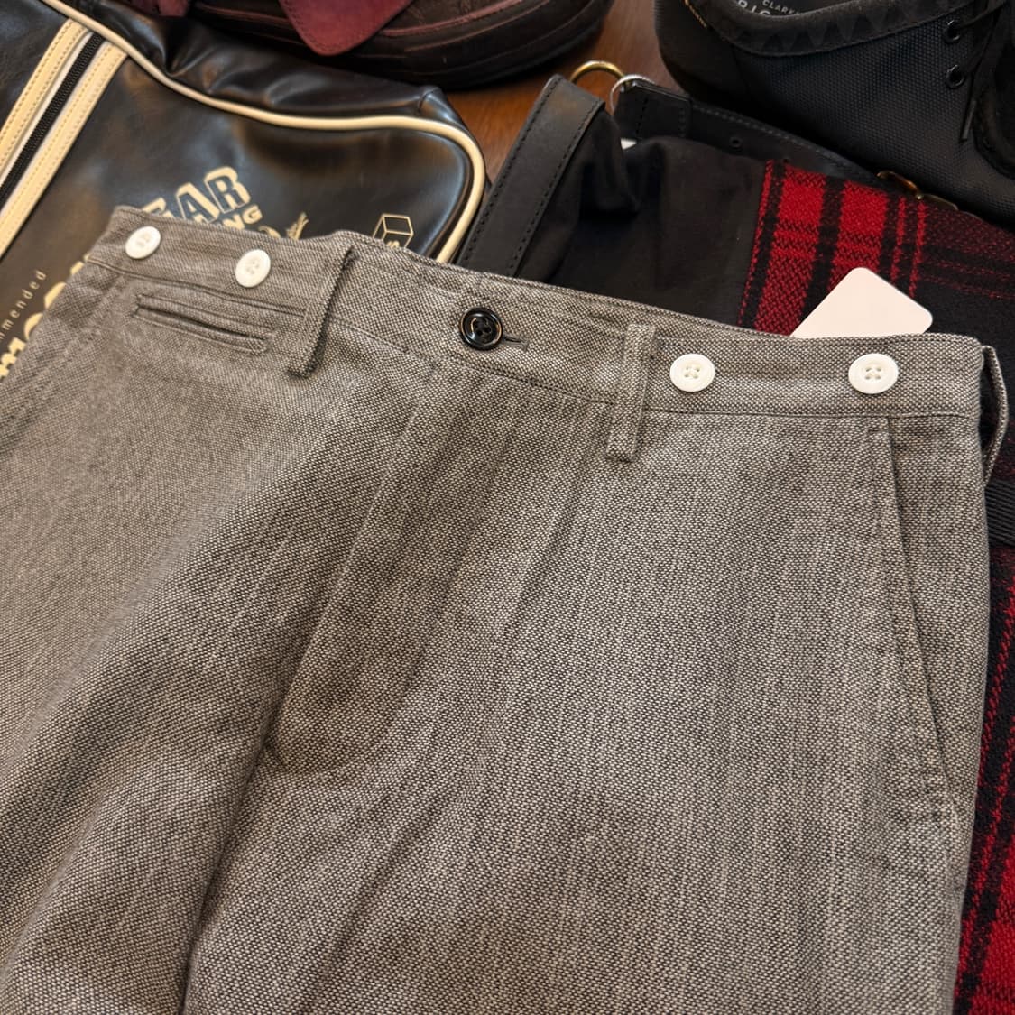 드라이본즈 로커빌리 신치백 서스펜서 디테일 트라우저 32 33 일본생산 상품이미지2