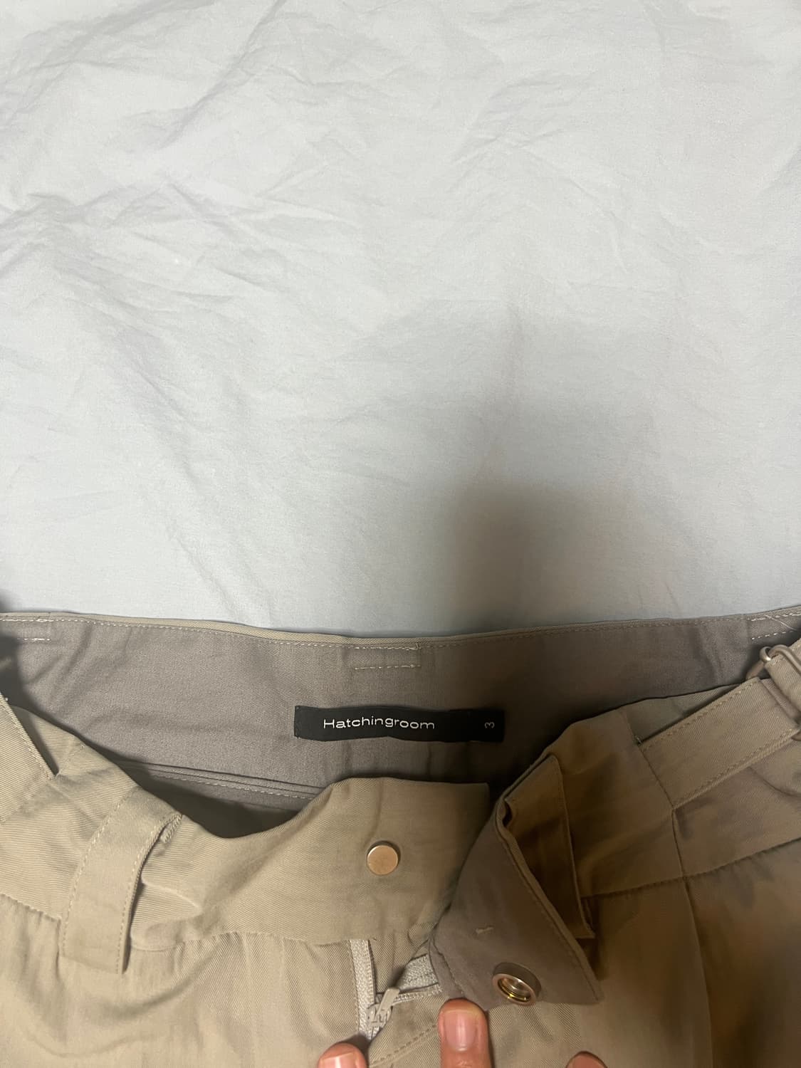 [3]해칭룸 트라이잉글 와이드 팬츠 상품이미지3