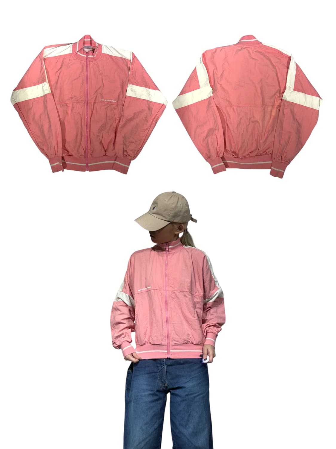 미즈노 재팬 핑크 오버핏 져지 트랙탑 져지 90 상품이미지1