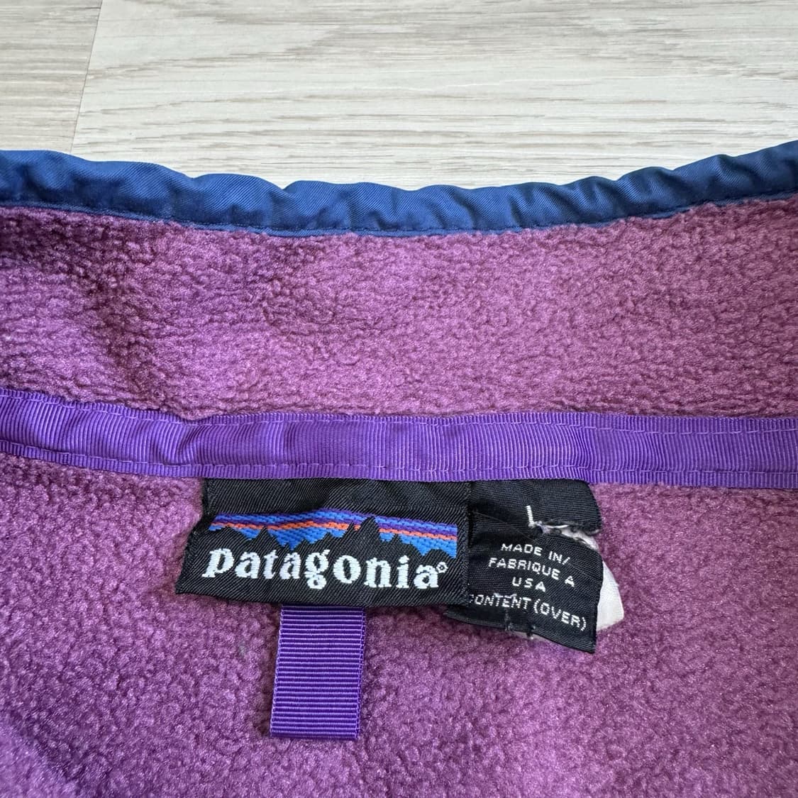 94FW 파타고니아 신칠라 스냅-T 퍼플/네이비 USA 상품이미지3