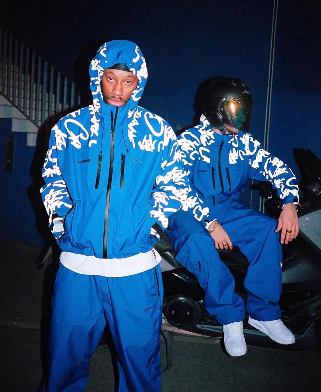 코르테이즈 corteiz 엘리트워크 워터프루프 바람막이 자켓 블루 상품이미지3