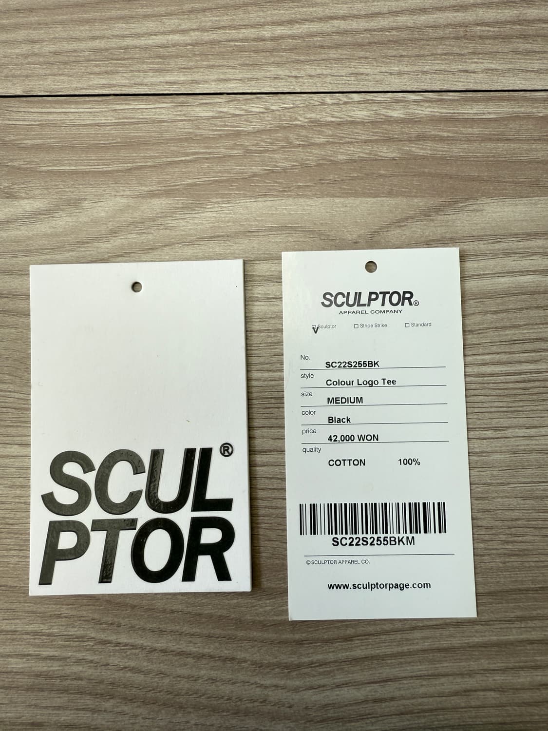 스컬프터 컬러 로고 티 블랙 상품이미지5