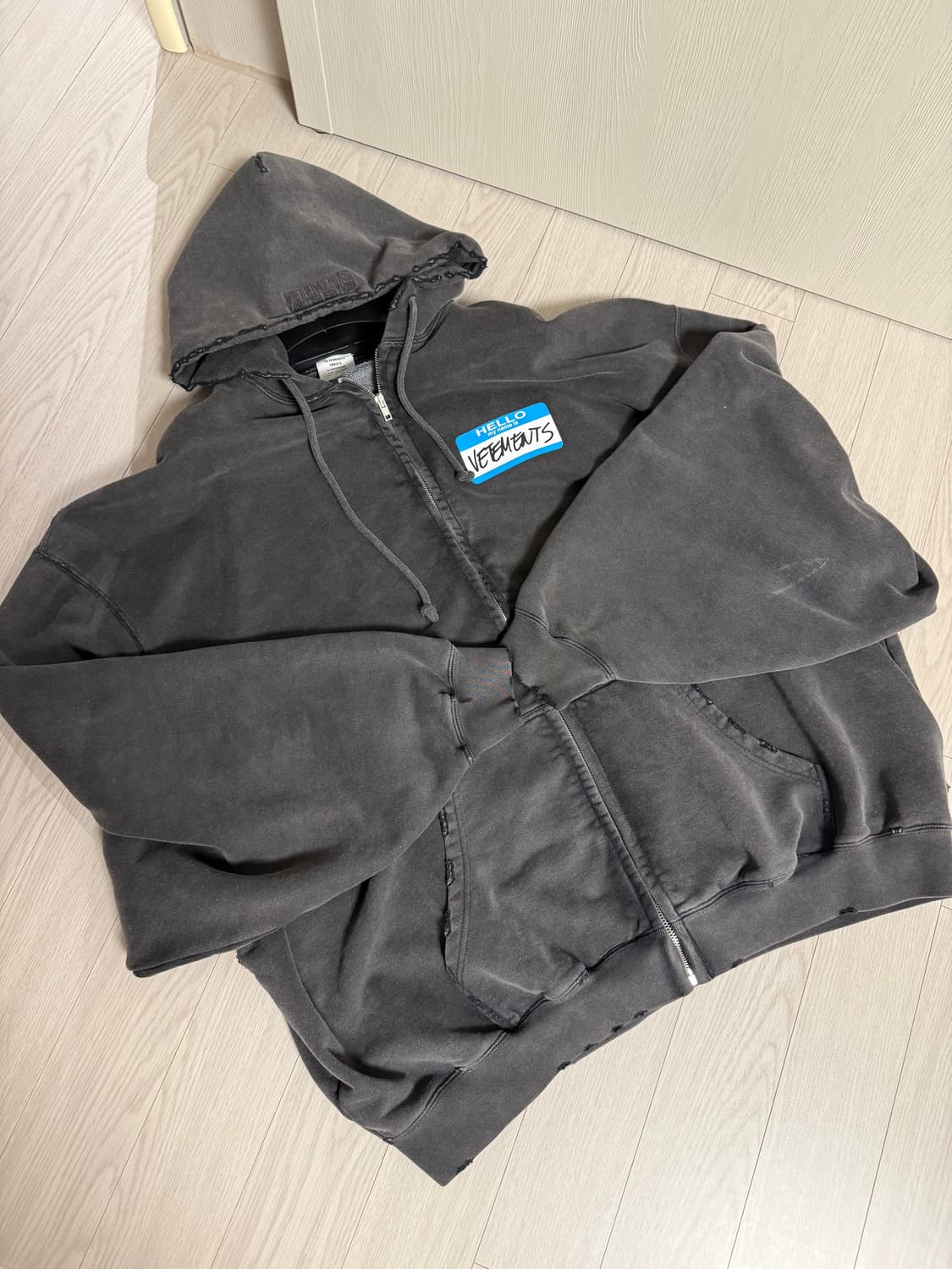 [M] 베트멍 마이네임이즈 집업 후드 그레이색상 상품이미지7