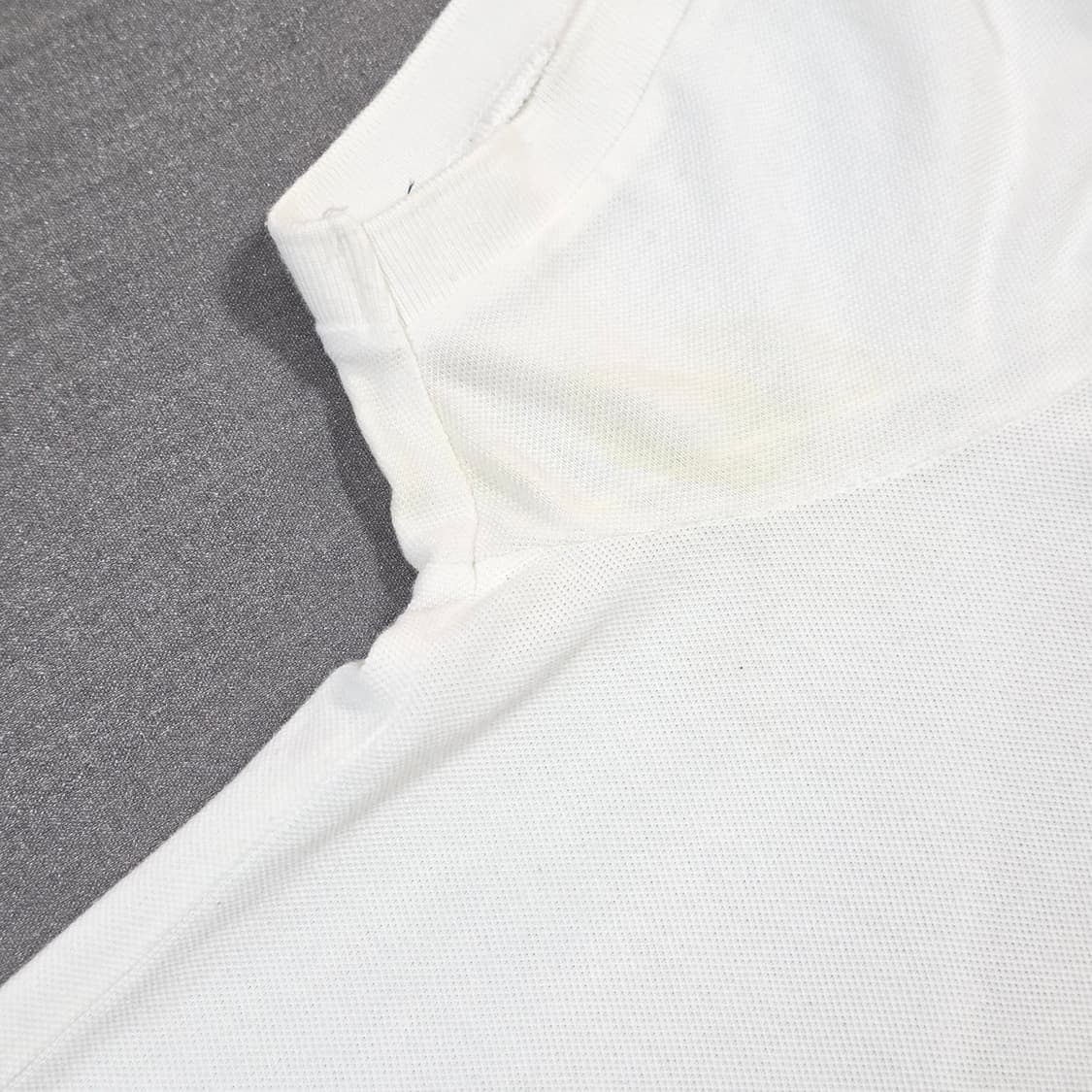 L 95-100 아디다스 파이어버드 화이트 반팔 폴로티 상품이미지3