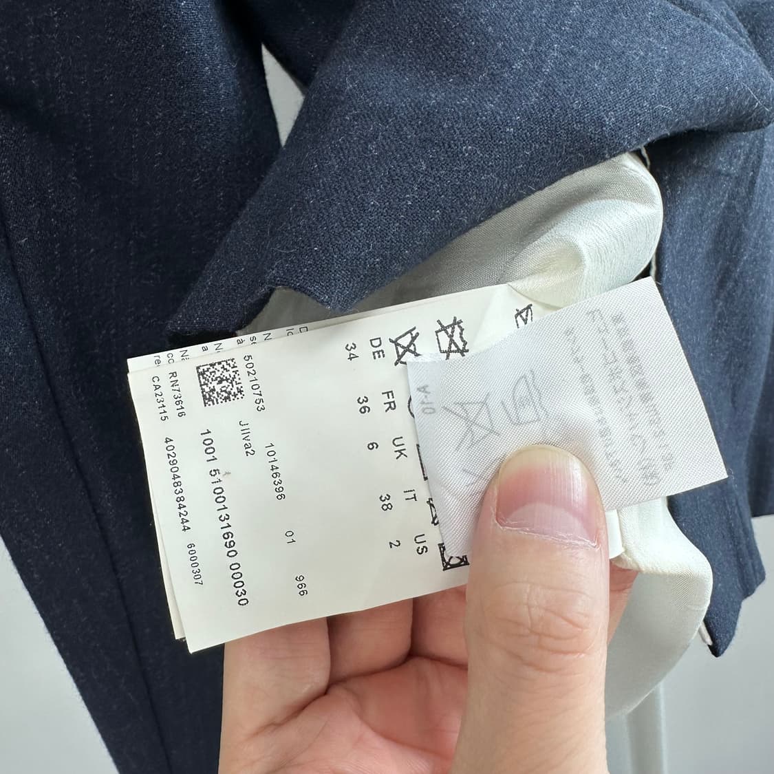 휴고보스 스트라이프 울 블레이져 자켓 상품이미지7