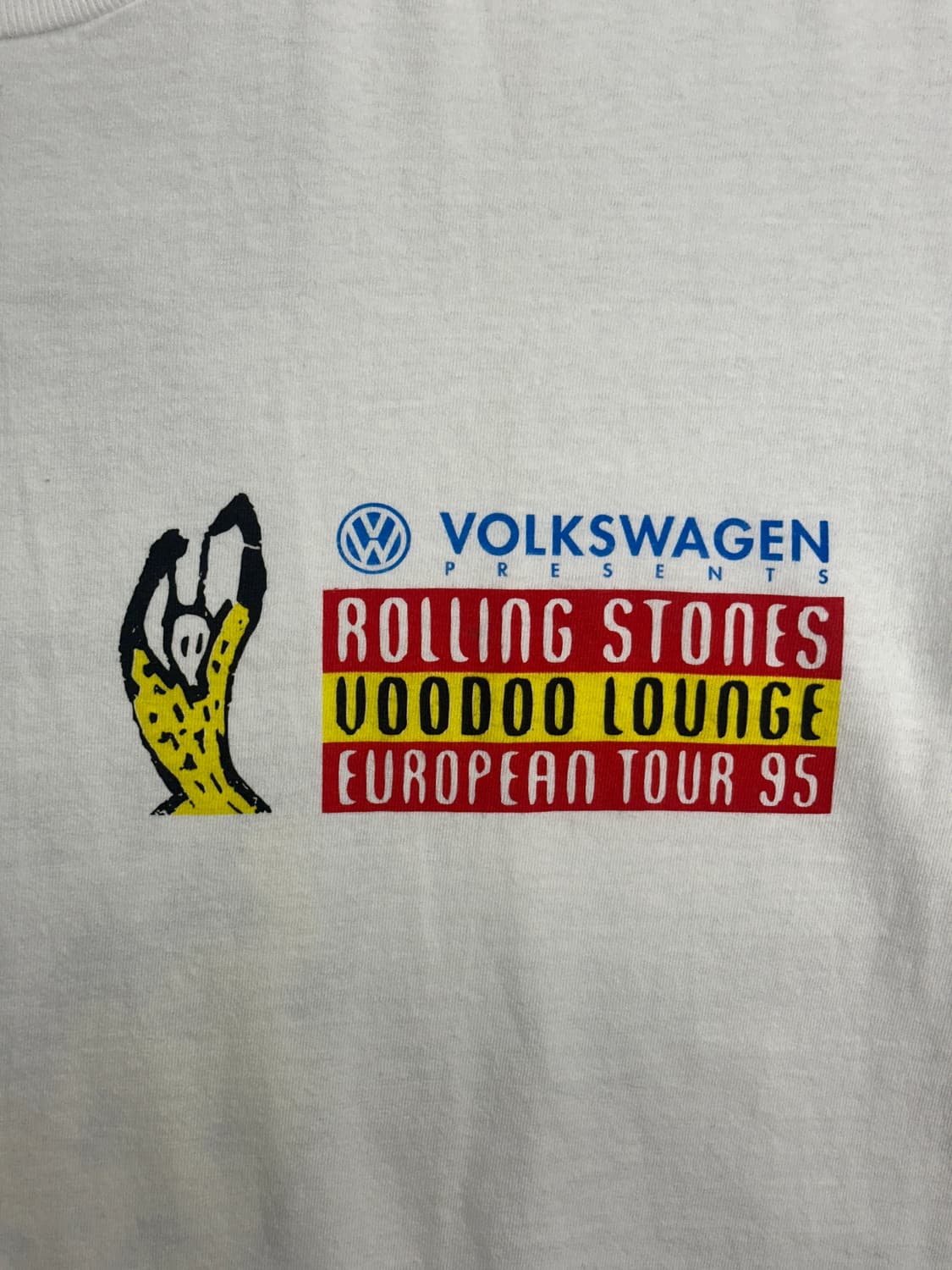 1995' Rolling Stones 부두라운지 투어 티셔츠 L 상품이미지4